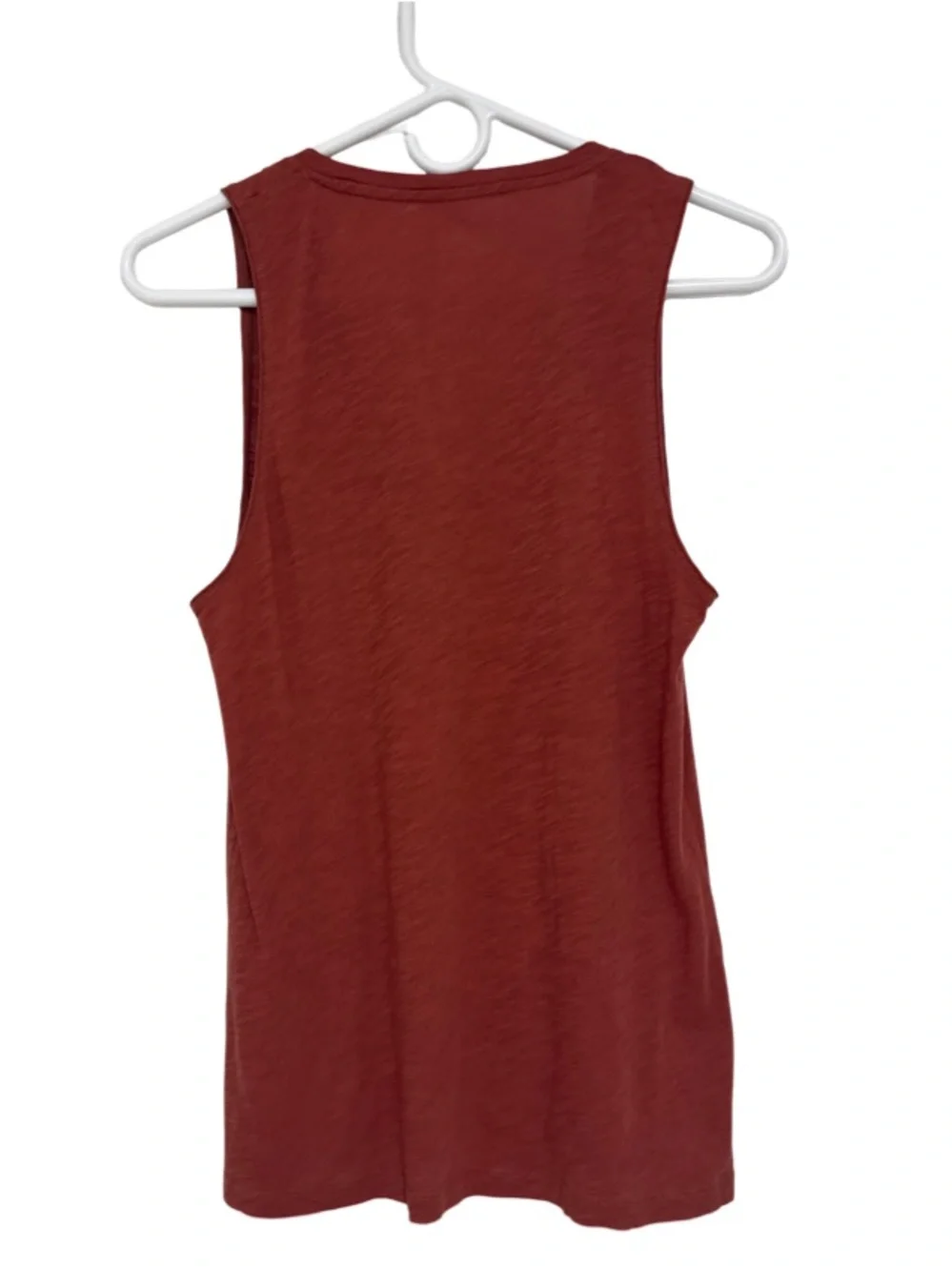 Madewell V-Neck Pocket Tank Top - Rust Red Women’s Small